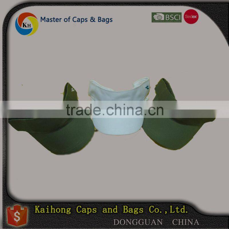 men's sports visor/sun visor cap/hat with adjustable strap back closure