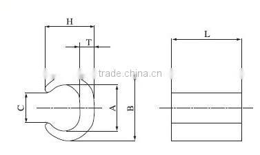 copper connector c-clamp head clamp holder