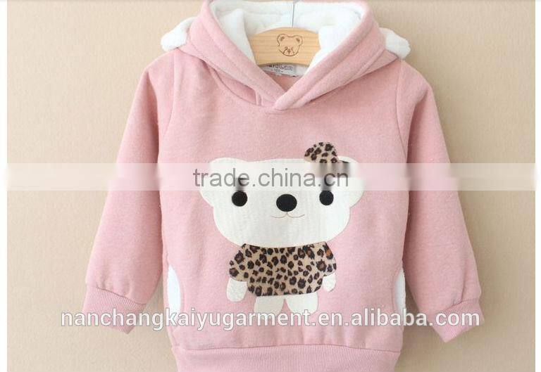 wholesale hoodies cute animal embroidery hoodie for chirlden
