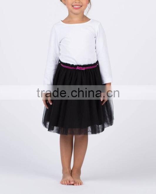 New Design Children's Tulle Skirt With Pleats Girls Kids Clothes Kid Clothing HSD5347