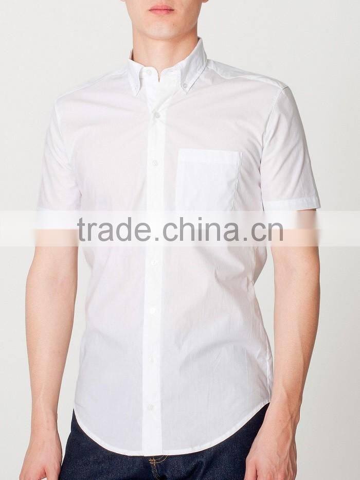 Wholesale 100% cotton dress shirts mens workwear uniform white shirts