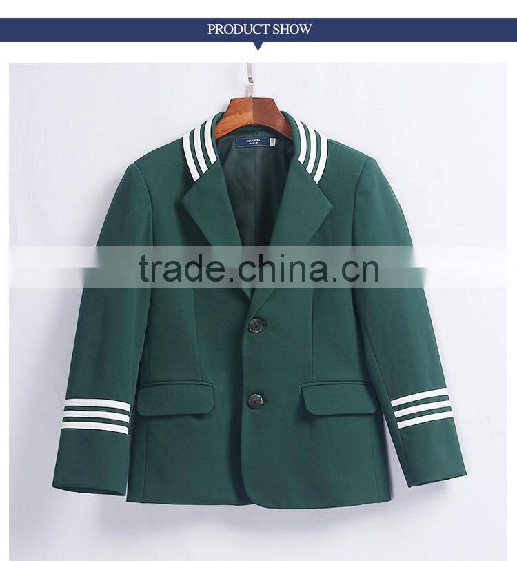 Custom Green Winter School Uniform Blazer