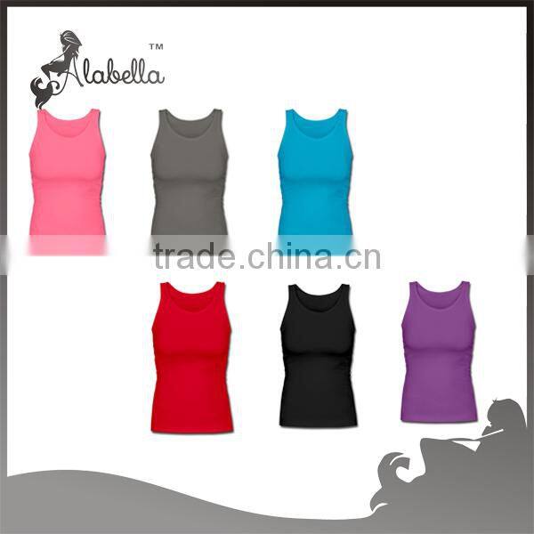 Plain tank top of customized design with lighter print logo