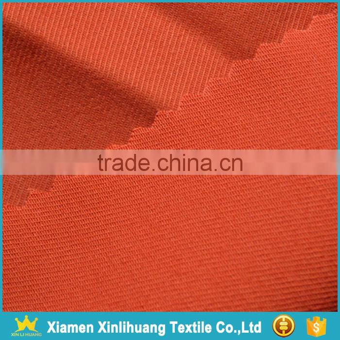 Competetive Price Red Color Brushed 98 Cotton 2 Spandex Calvary Twill Fabric for Pants
