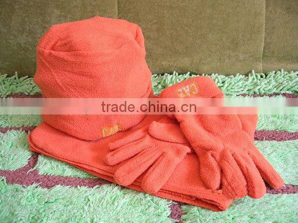Polar Fleece 3 PCS Set (Glove, Hat, Scarf)