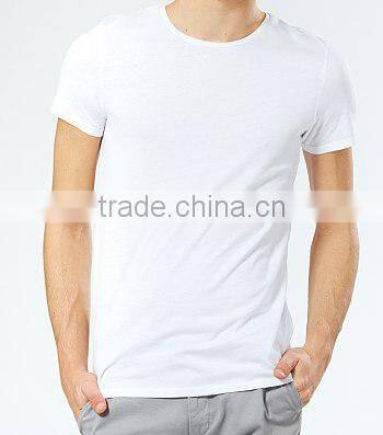 2017 custom t shirt cotton fabric t-shirt white t-shirt printing