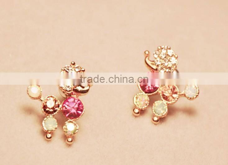 South Korean allergy free candy series earrings,cars&plane shape earrings,animal style earring