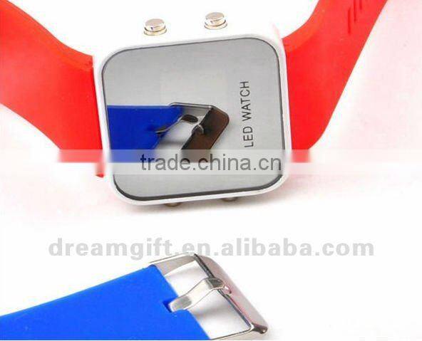 hotsale LED watch mirror LED watch 2012