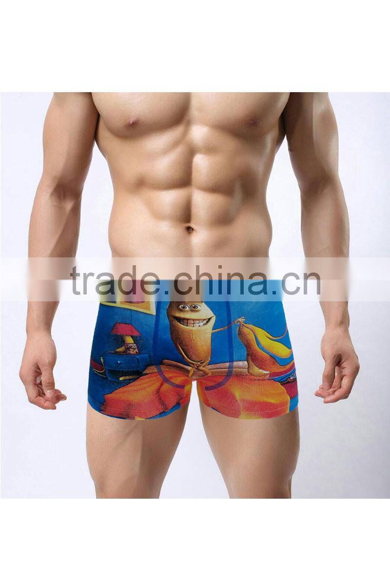 2016 New Style Men Brand of high Quality Underwear Cotton Print Classic Male Boxer