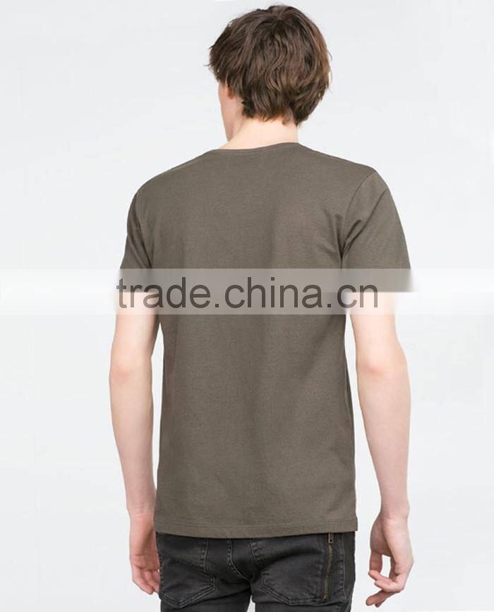 Relax fit cotton v neck dry fit t-shirt wholesale