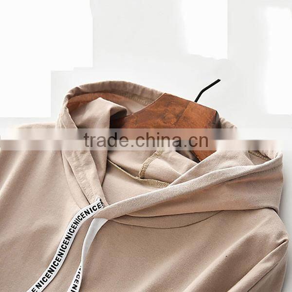 Wholesale Custom 80 Cotton 20 Polyester Women pullover short sleeve Hoody