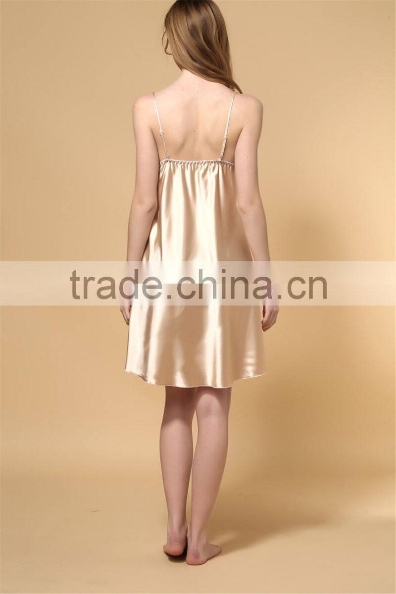 Sexy Satin Night Skirt Pajamas Sleepwear