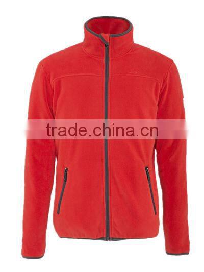 cheap cardigan men's fleece top micro polar fleece jacket with two pockts
