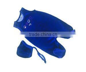 Spring plain dark blue funny baby romper