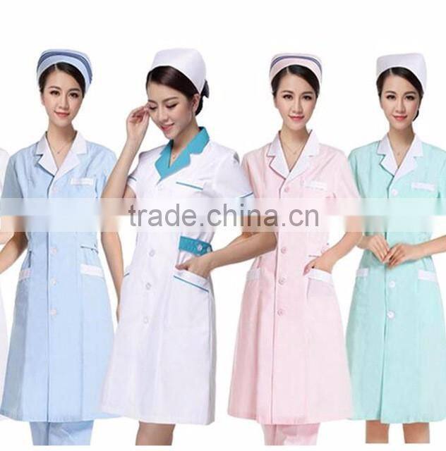 Juqian 2016 custom fashionable colourful cheap workwear hospital uniform nurse uniform