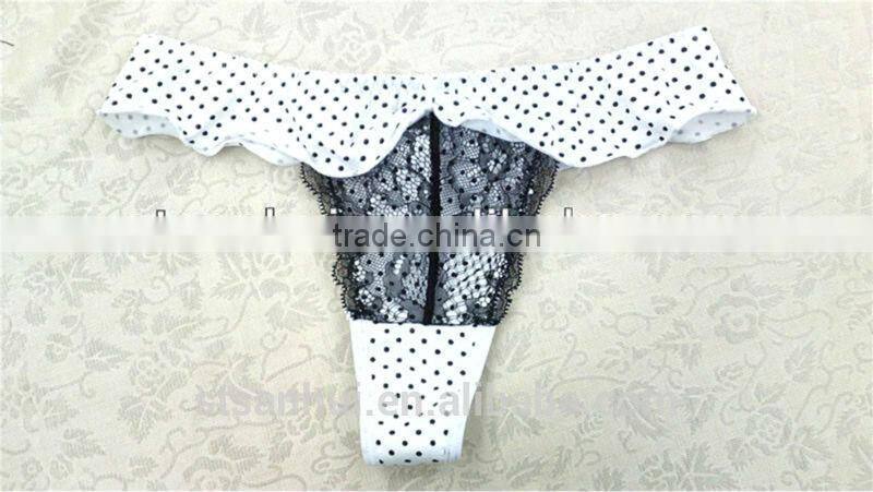 Attractive sexy women transparent underwear panty new design