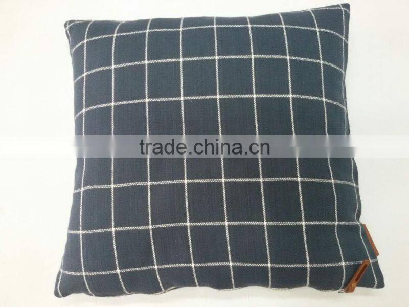 Linen look cotton cushion cover