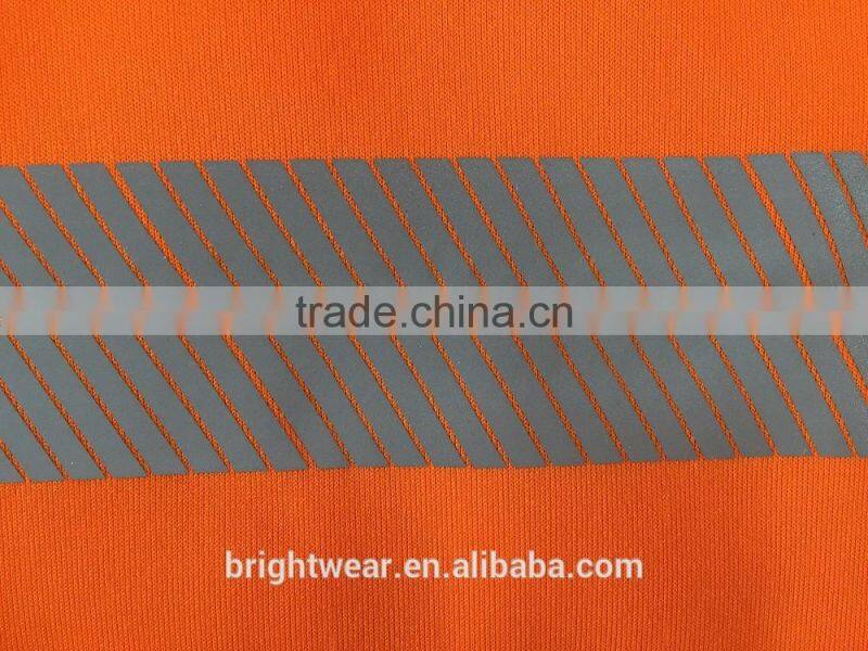Mens orange hi vis reflective protective jacket warning fleece Chinese local tape safety sweatshirt