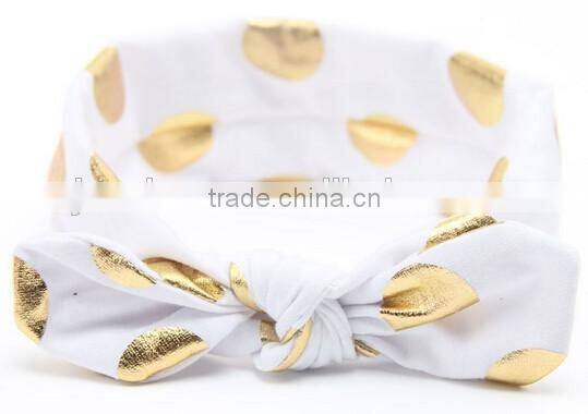 2016 new design knot headband for kids, printed knot kids headband