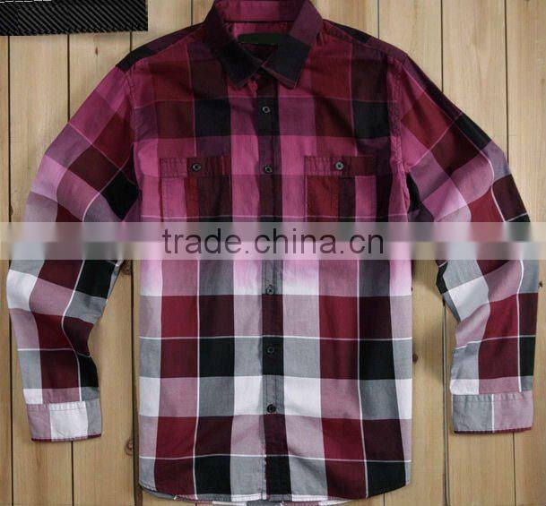 gradient printing casual shirts fashion man shirt