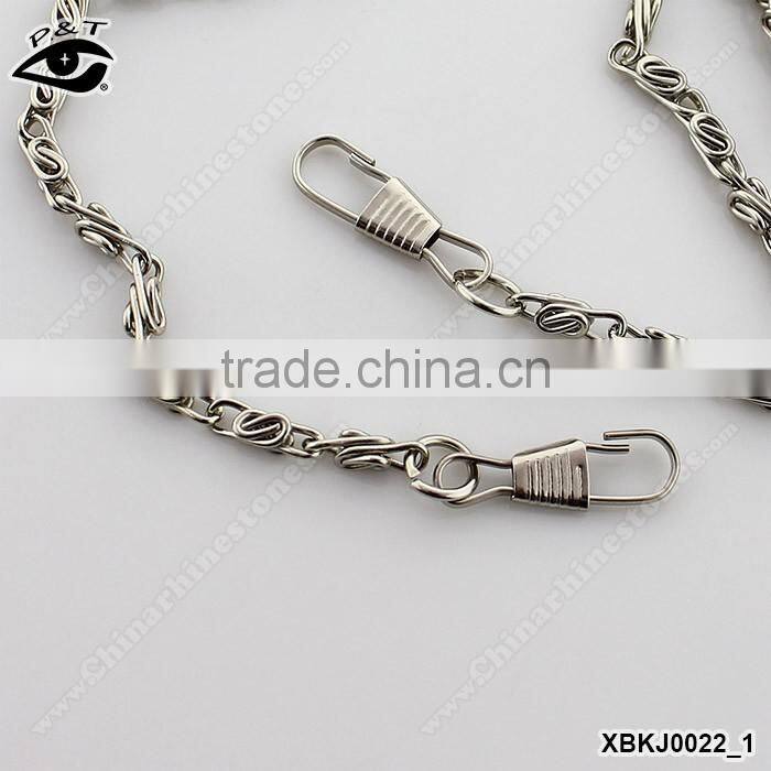 120cm Silver Detachable Metal Chains for Bag Zinc Alloy Plating Jewelry Chain Bag Hardware Accessories for Bag