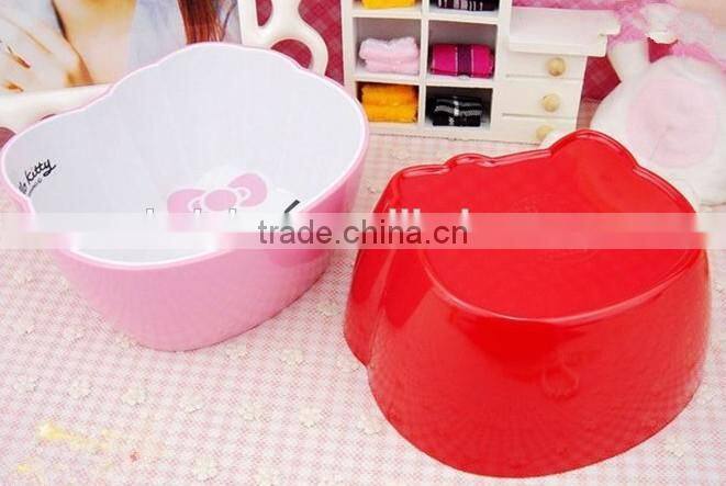 Children Hello Kitty Sharped Rice Bowl Melamine Rice Bowl Microwave Safe Rice Bowl