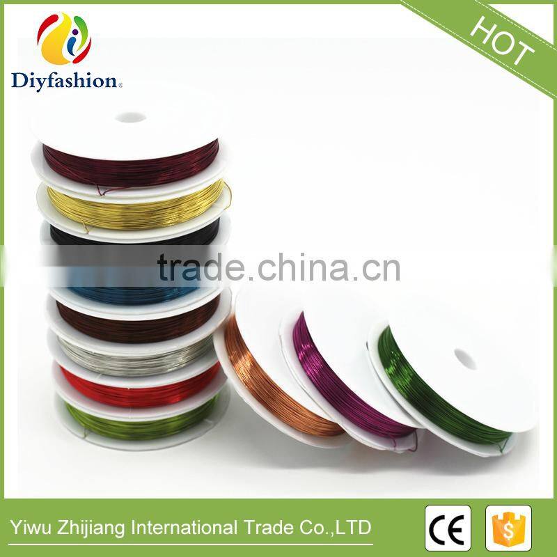 0.25 mm Silver Gold Plated copper wire designs Beads Jewelry Making
