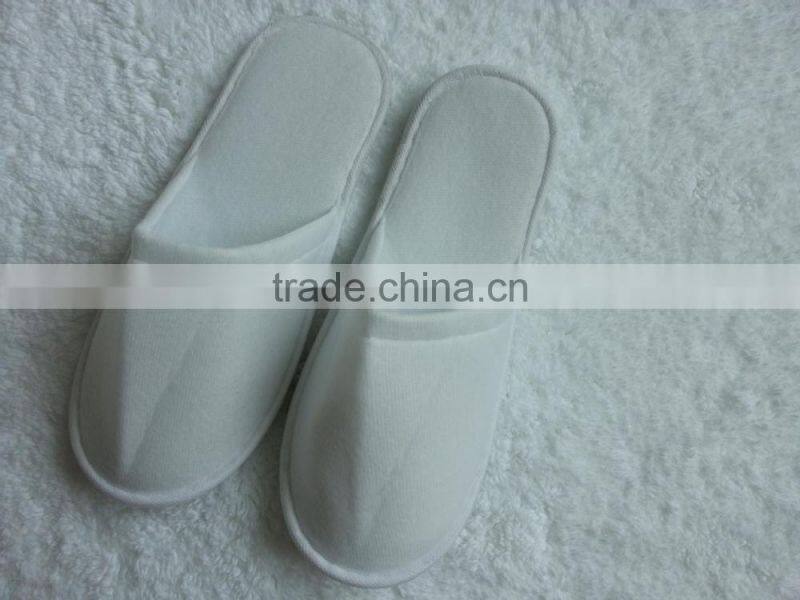 Terry open toe hotel slippers