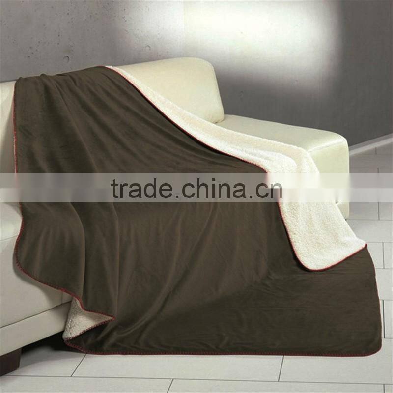 Manufacturer wholesale Micro fleece life comfort sherpa throw