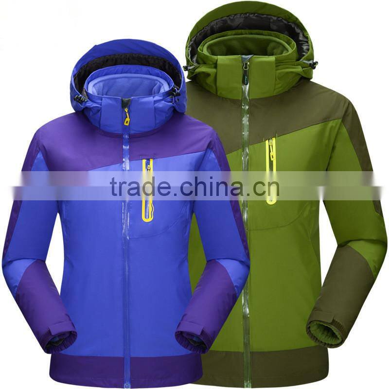 3 in 1 wind resistant & water repellent winter jacket with wind skirt