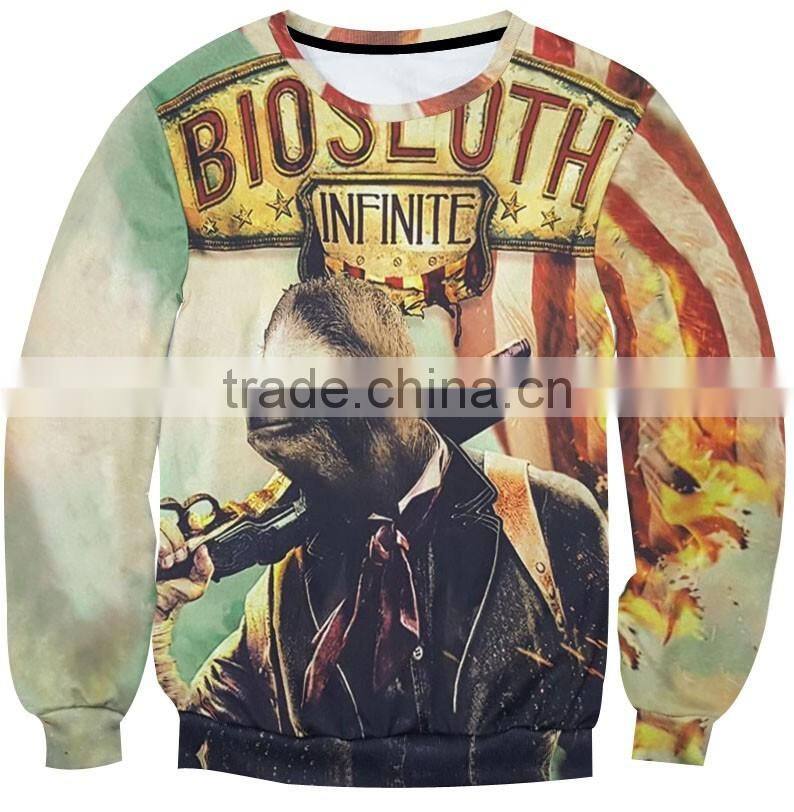 2016 Custom Made Print Fancy Men's Shrug Sweater with different color