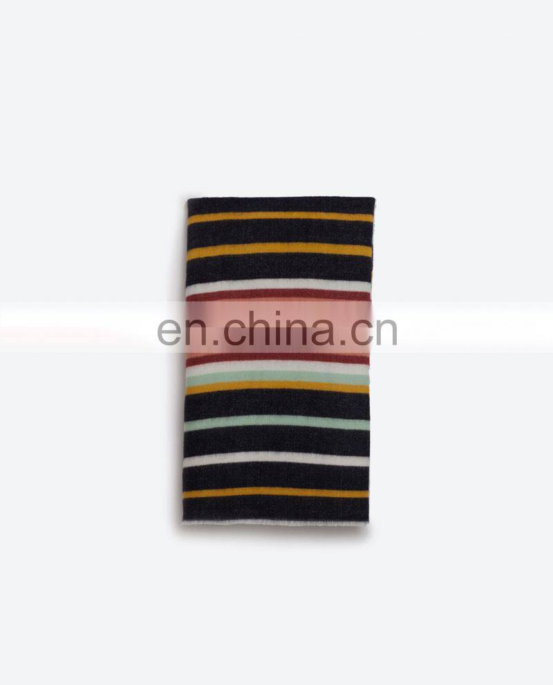 New Stripe Scarf Ladies Winter Heat Cashmere Scarf