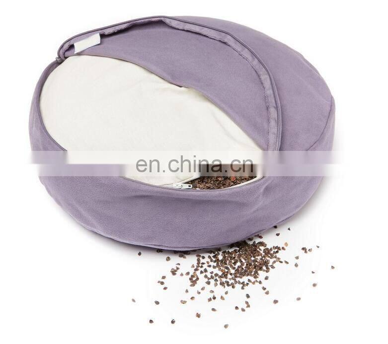 Seat Of Your Soul Buckwheat Hull Filled Yoga Meditation Removable With Washable Cover Cushion