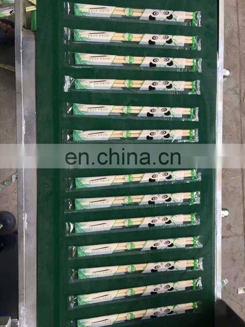 film wrapping machine for wood chopsticks, chopsticks package machine, wood chopsticks packing machine