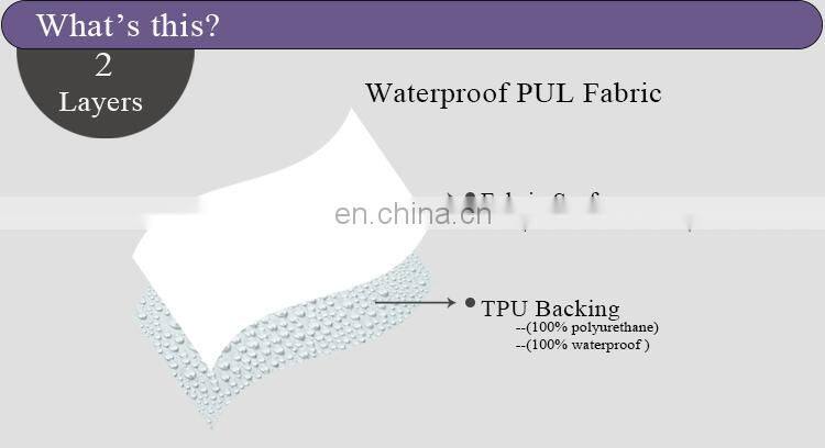 Waterproof Cotton Laminate PUL Fabric for Diaper Cloth