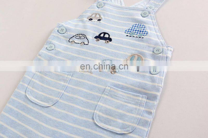 2018 new baby boy cool car suspender pants back pants T-shirt two suits