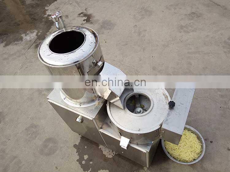 Small scale commercial cassava potato chip peeler and cutter