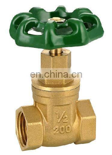 CE forged 4 inch brass gate valve