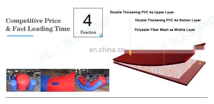 Air tight inflatable water teeterboard, inflatable water seasaw, inflatable floating totter