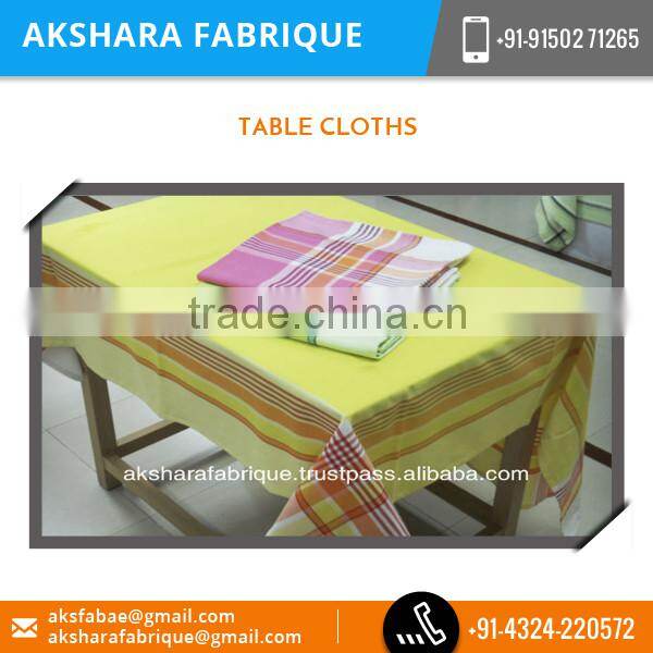 Eminent Manufacturer Selling Distinctive Style Rectangular Table Cloth