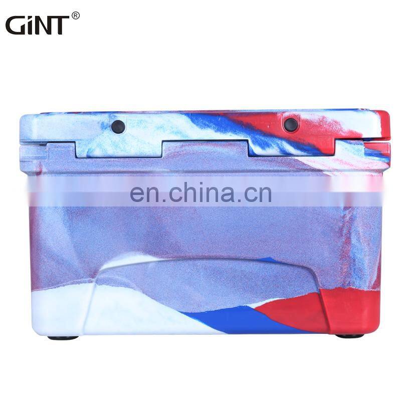 2021 Gint Rotational mould Popular 35QT 45QT PU Cooler box insulated Cooler with handle double wall Customized