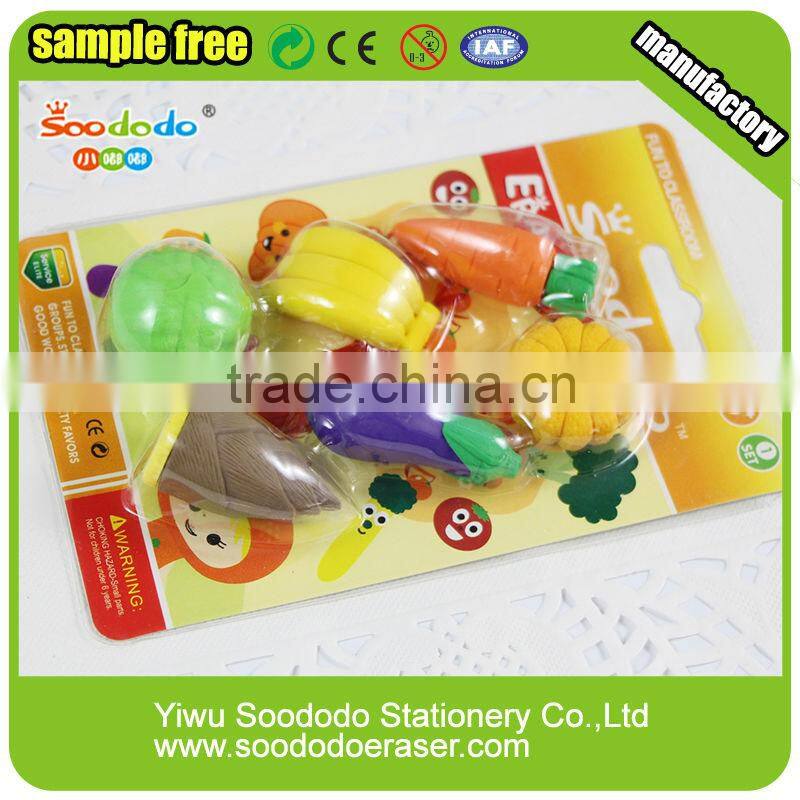 Customized Carrot Vegetable Erasers