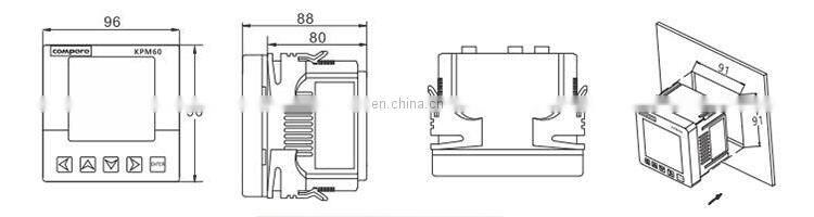 RS485 Modbus Low voltage intelligent motor protector controller protection relay with CT