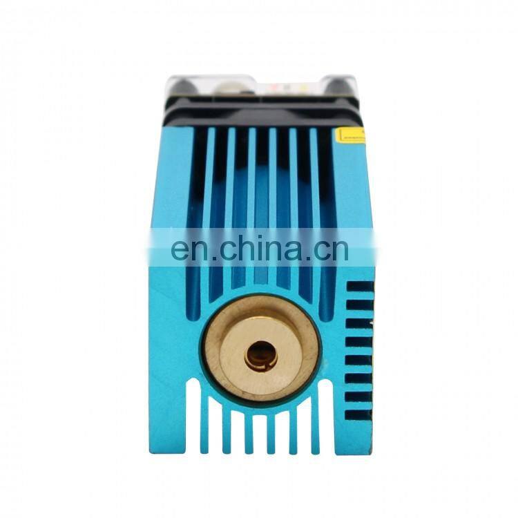 12V 15W 450nm Blue Laser Module 15000mW Laser Cutting Module to Engrave Stainless Steel 3mm Wood