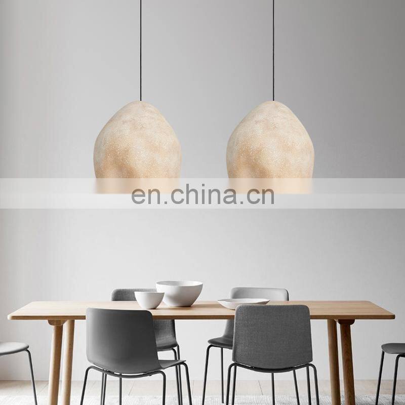 Nordic Minimalist Retro Cement Pendant Light for Restaurant Dining Room Coffee Hall Lighting Fixture