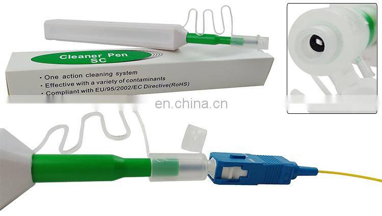 one click cheap optic fiber cleaner head 800 times lifetime