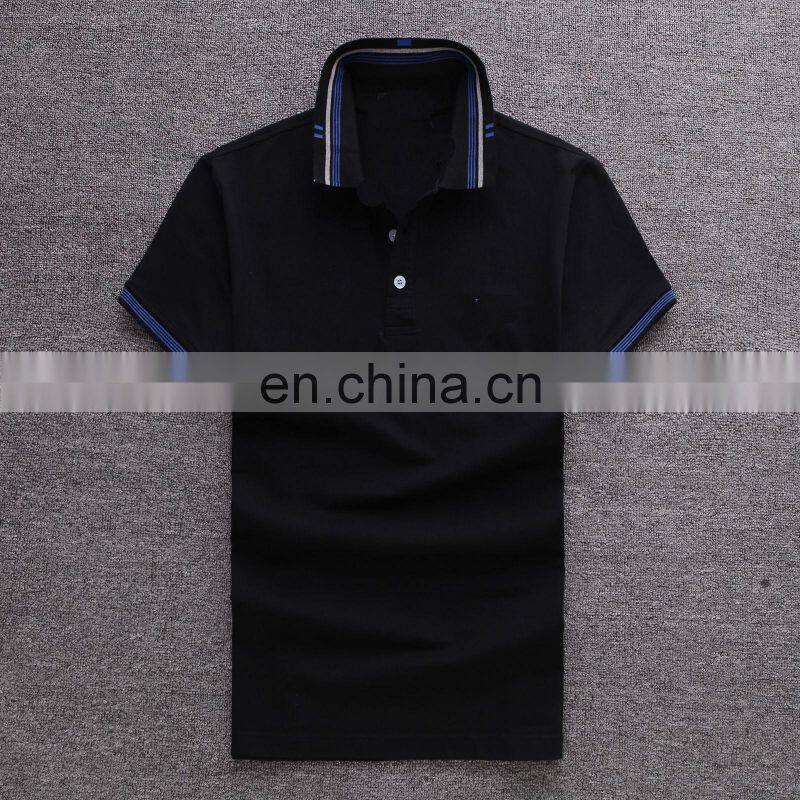 custom design wholesale black color man polo shirt