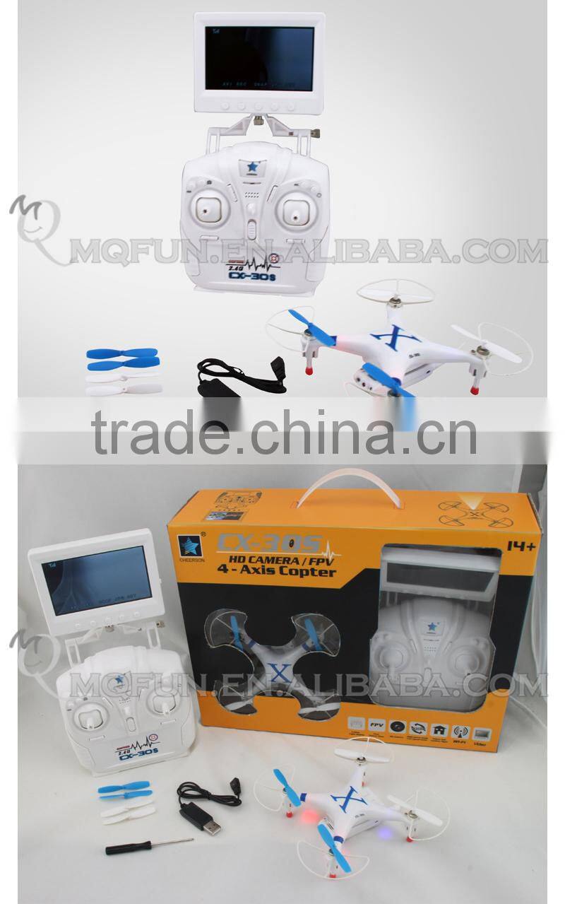 Mini Qute RC remote control flying Helicopter Quadcopter drone UFO 2.4GHz aerial photo Educational electronic toy NO.CX-30S