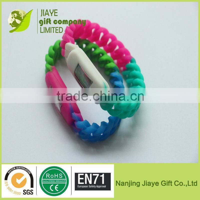 2015 New Creative Bead Silicone Bracelet Ion Watches