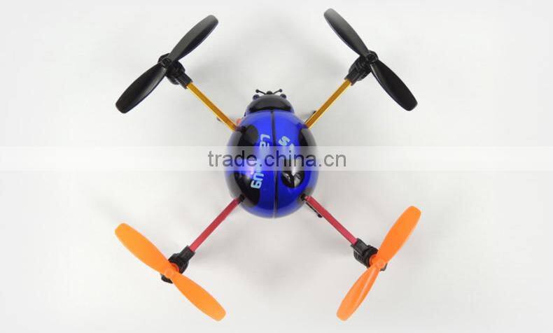 China Manufacture 4 Channels with gyroscope 3D rolling RC Ladybird, 2.4G transmitter